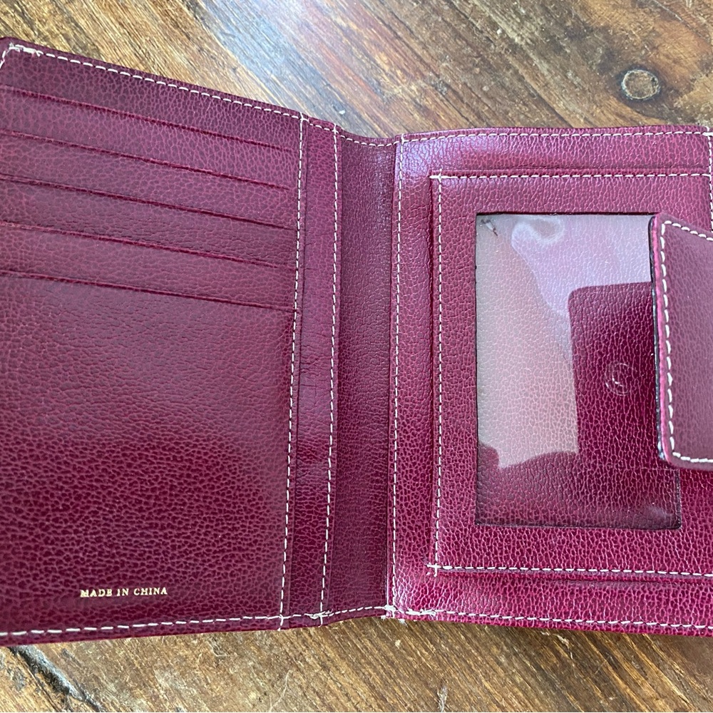 Kate Spade Travis Satchel in Raspberry Leather with Wallet - Picture 10 of 12